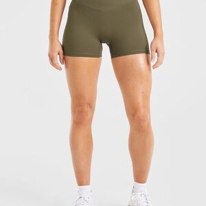 AYBL Green Bike Shorts with Clean Design